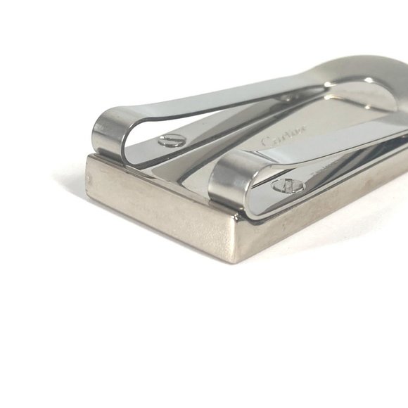 CARTIER Cartier logo wallet with money clip, stainless steel leather, black, - Picture 8 of 8